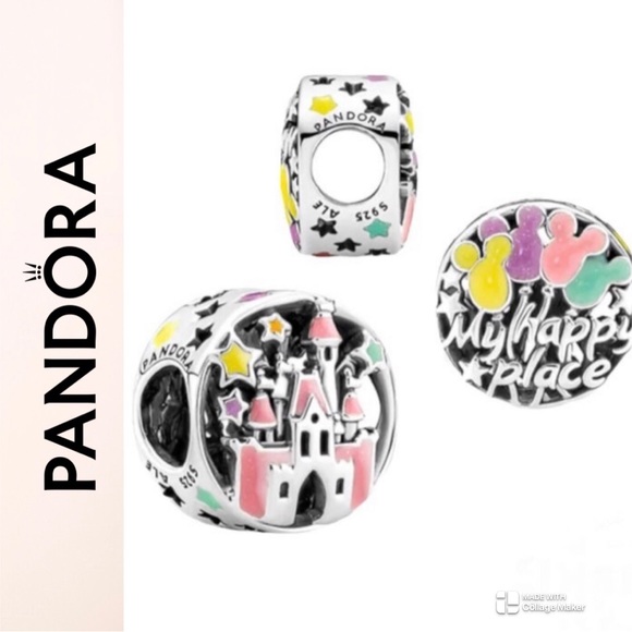 Pandora Disney Parks My Happy Place Double-sided Charm - Picture 2 of 6